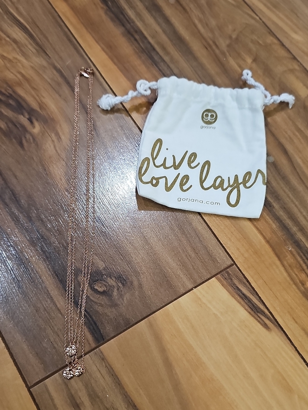 Gorjana Rose Gold Layered Pendant Necklace